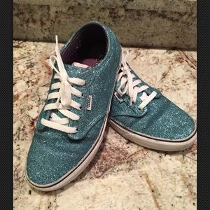 Vans Chunky Glitter Blue Shoe Size 9